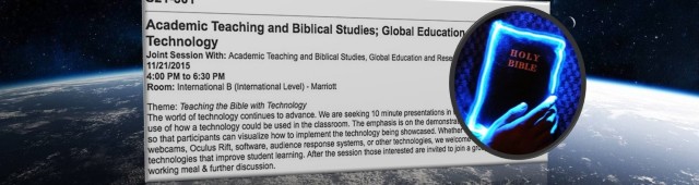 Teaching Bible with Tech at #AARSBL15